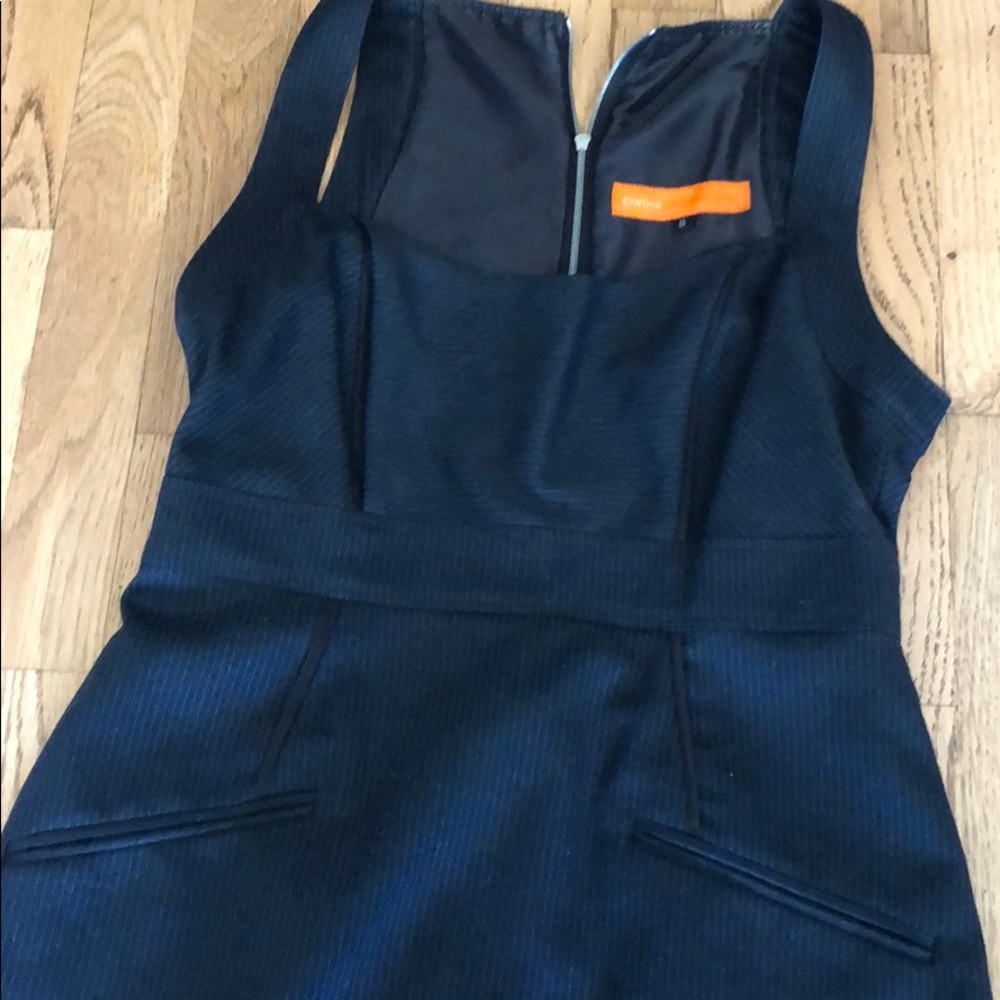 Cute and smart navy striped dress